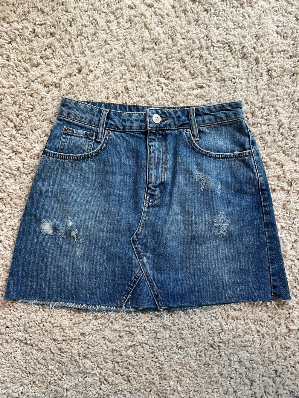 Urban Outfitters BDG High-Waisted Blue Jean Skirt